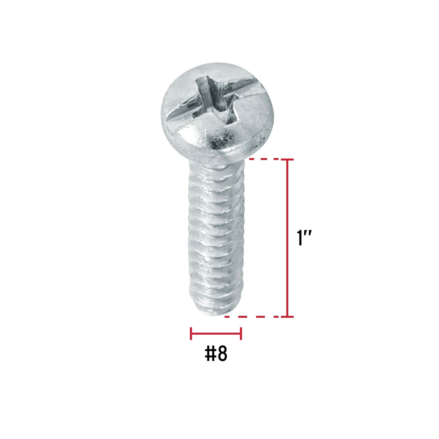 Tornillo gypsum para lamina 8 x 1 pulg