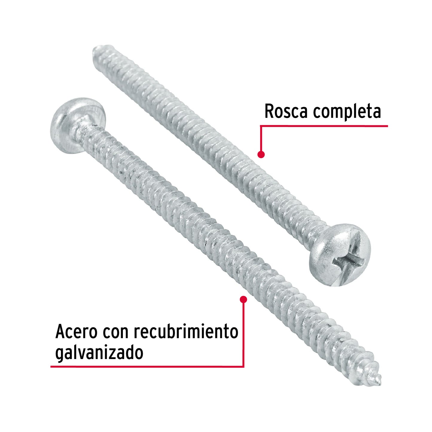 Tornillo gypsum para lamina 8 x 2-1/2 pulg
