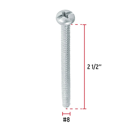 Tornillo gypsum para lamina 8 x 2-1/2 pulg