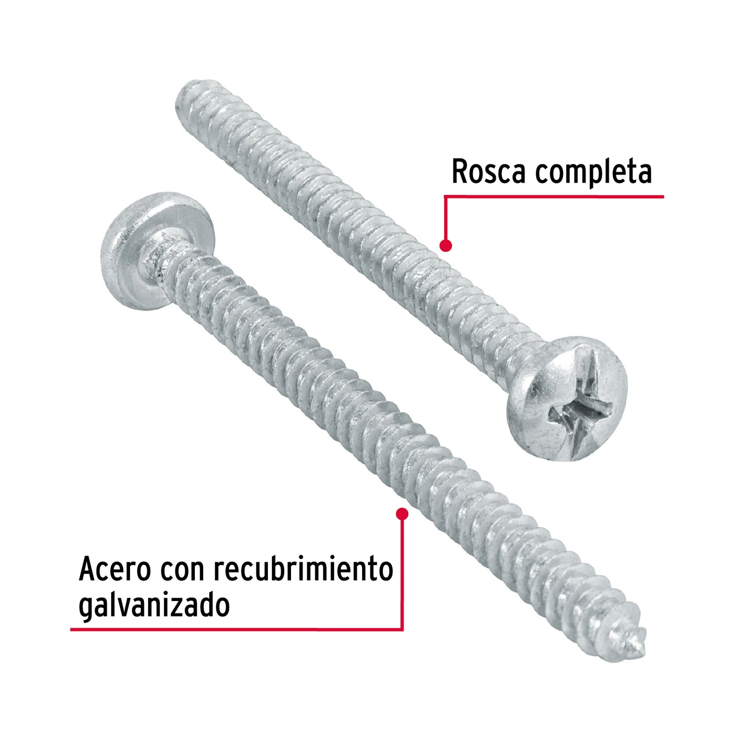 Tornillo gypsum para lamina 8 x 2 pulg