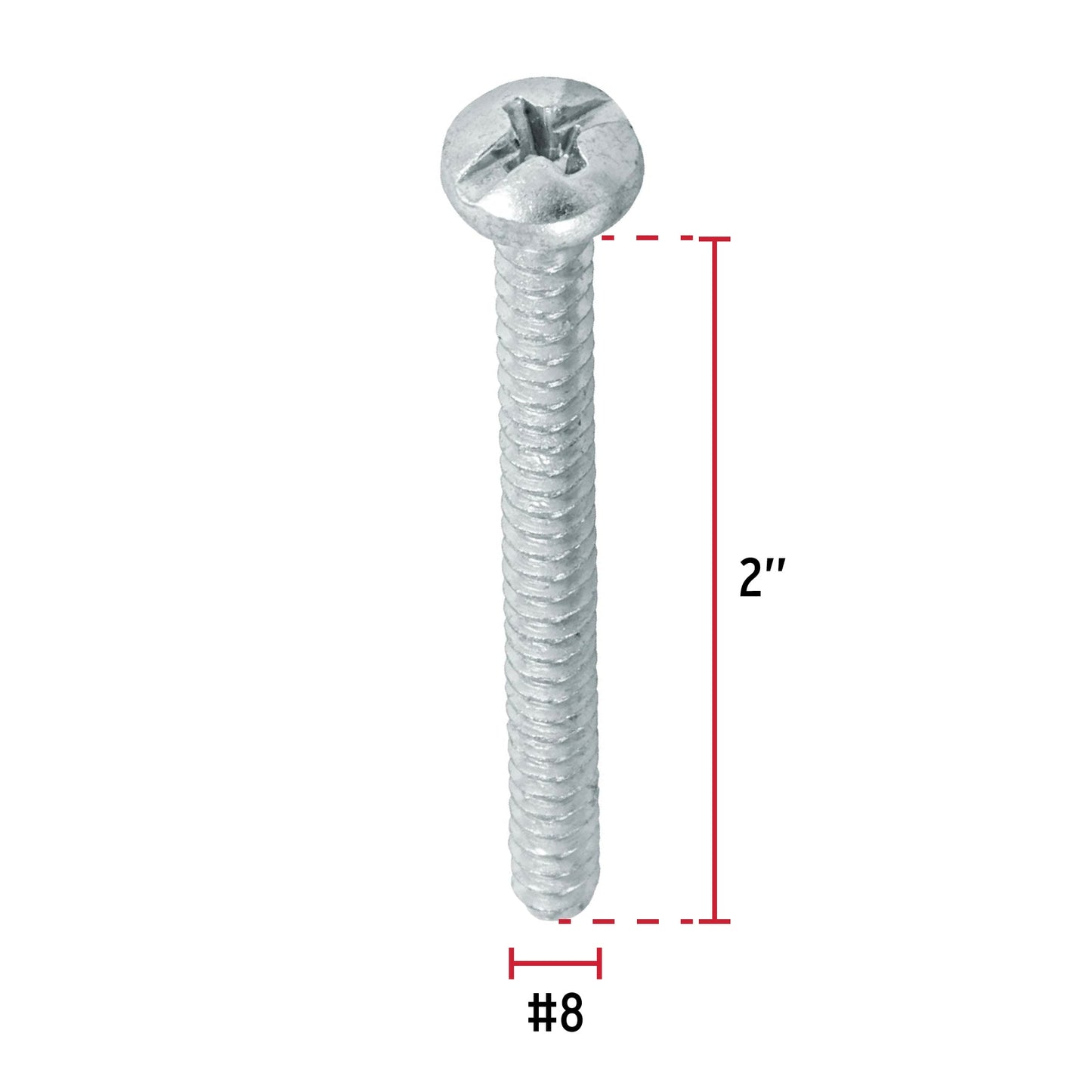 Tornillo gypsum para lamina 8 x 2 pulg