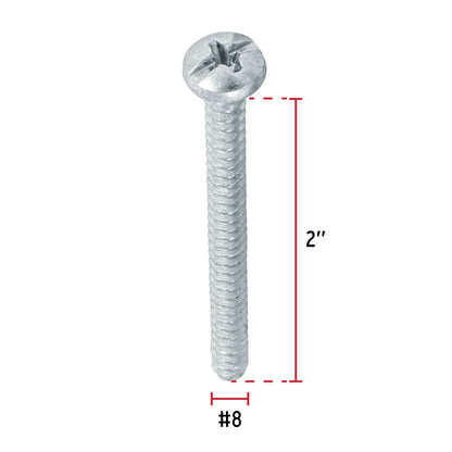 Tornillo gypsum para lamina 8 x 2 pulg