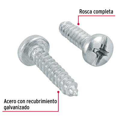 Tornillo gypsum para lamina 8 x 3/4 pulg