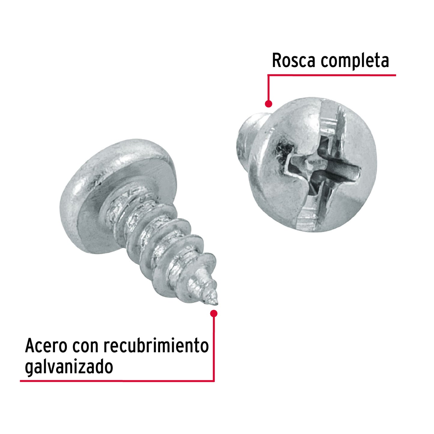 Tornillo gypsum para lamina 8 x 3/8 pulg