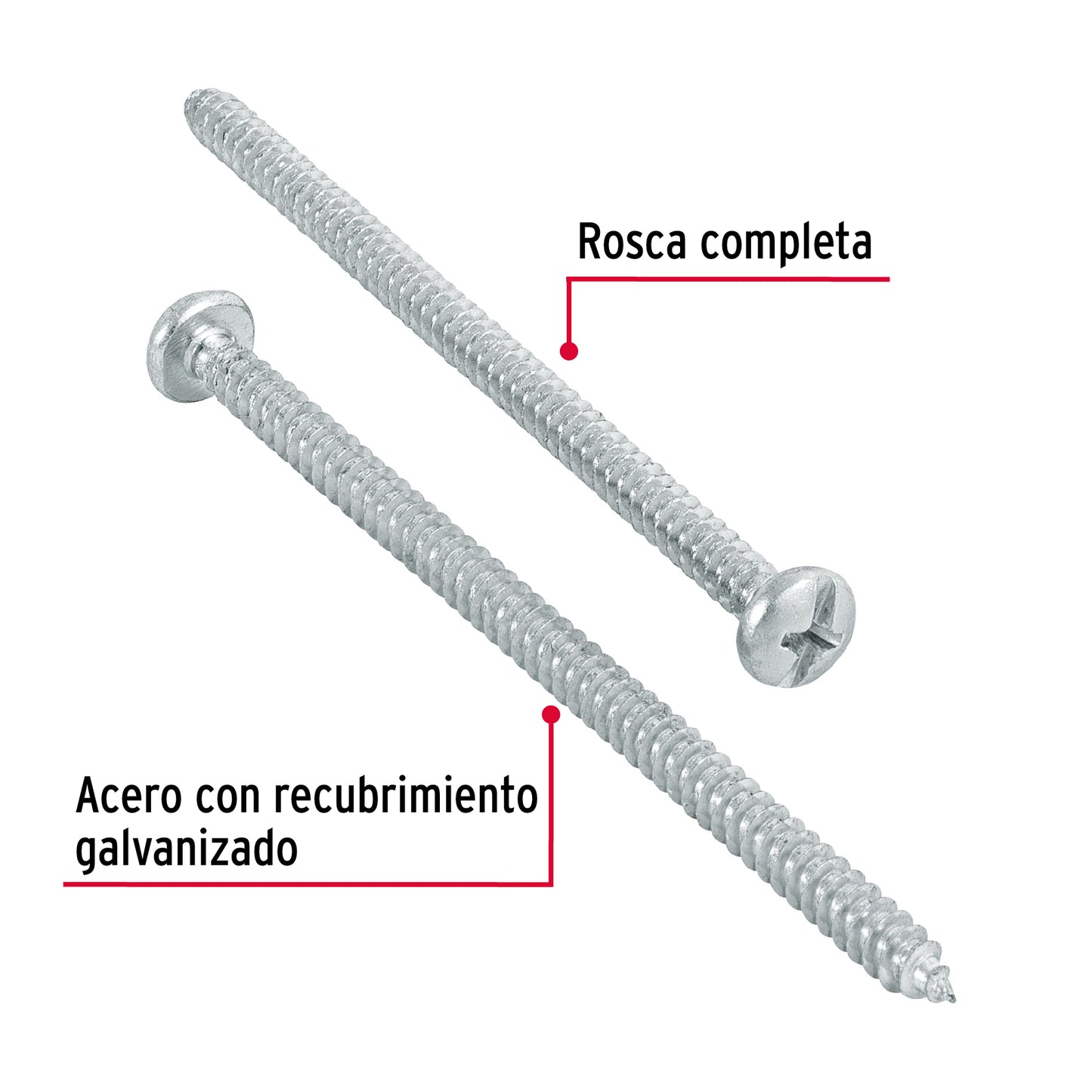 Tornillo gypsum para lamina 8 x 3 pulg