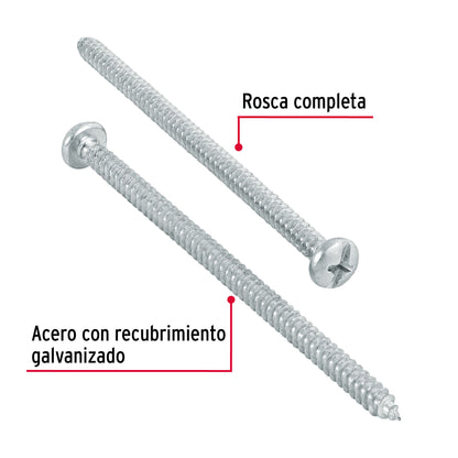 Tornillo gypsum para lamina 8 x 3 pulg