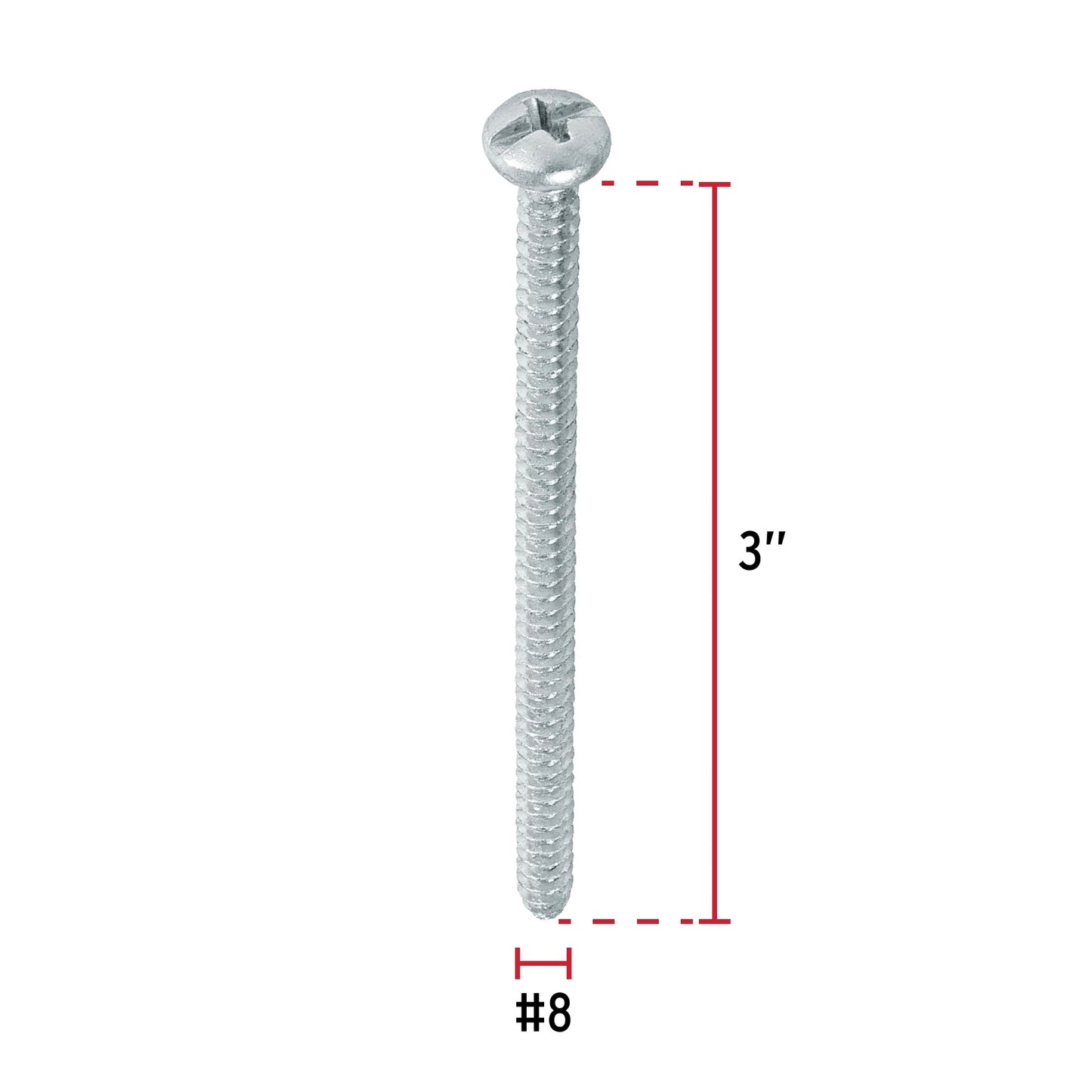 Tornillo gypsum para lamina 8 x 3 pulg