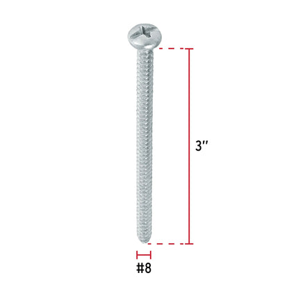 Tornillo gypsum para lamina 8 x 3 pulg