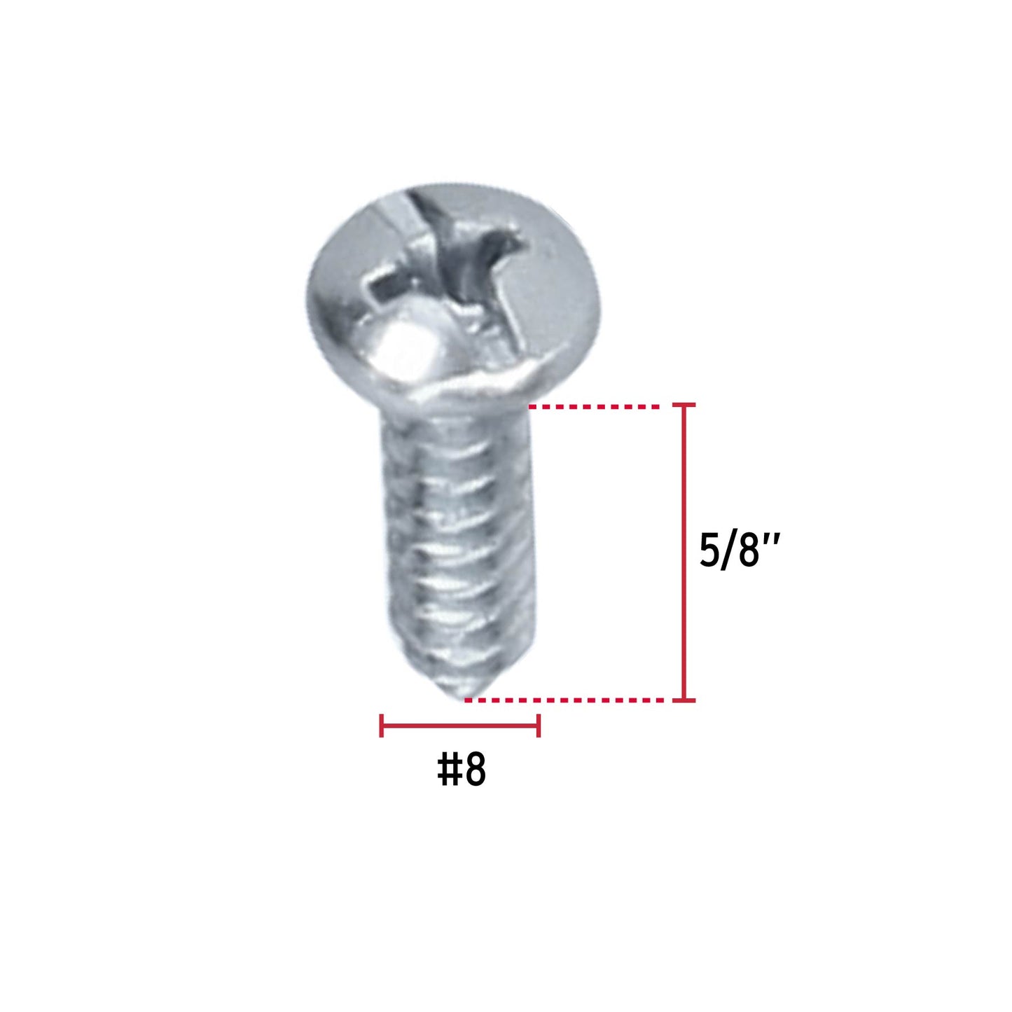 Tornillo gypsum para lamina 8 x 5/8 pulg