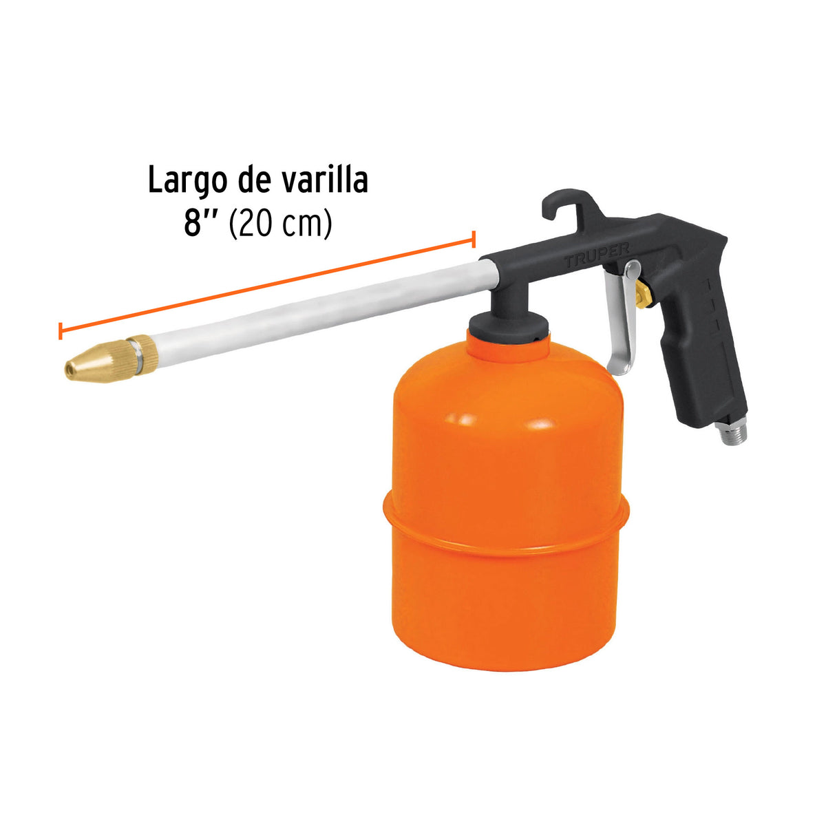 Pistola de aluminio limpieza de motores