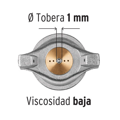 Pistola pintar LVMP 1 mm vaso aluminio