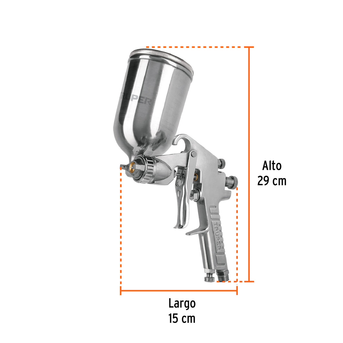 Pistola pintar LVMP 1 mm vaso aluminio