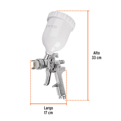 Pistola pintar gravedad HVLP 1.4 mm