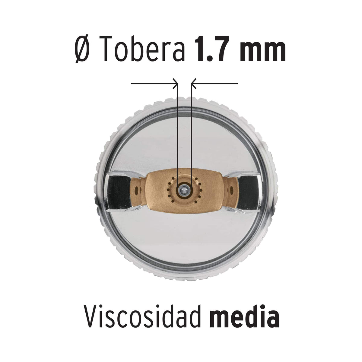 Pistola pintar gravedad HVLP 1.7 mm