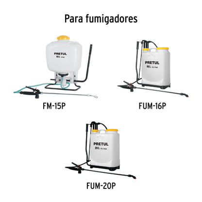 Pistola completa para fumigador de 12 16 y 20 litros