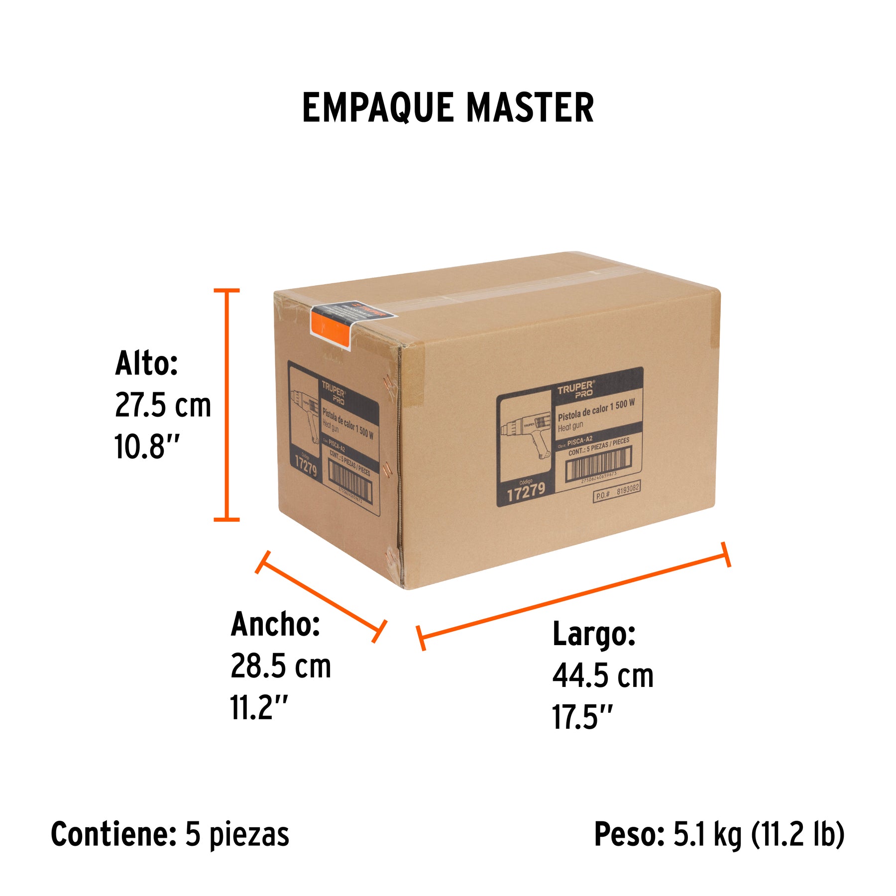 Pistola de calor 1500W - SKU 17279
