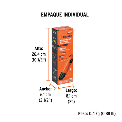 Mini pistola de calor 350W - SKU 102578