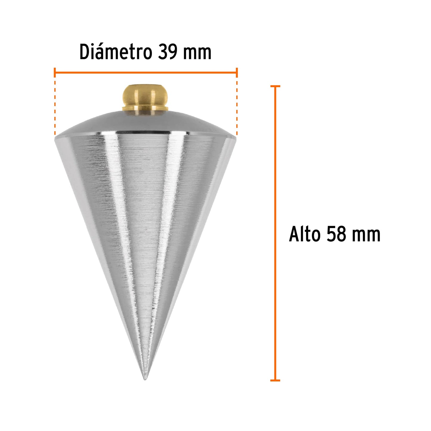 Plomada de acero 8 oz Cuerpo de