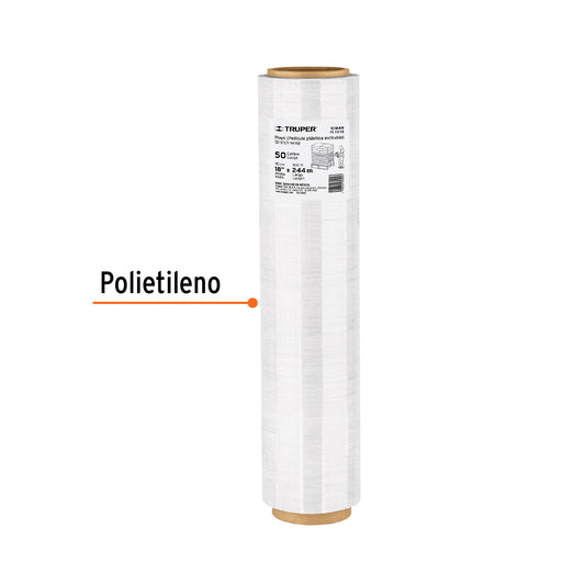 Rollo de 244m película plástica transparente playo 18" cal50 · vista 2