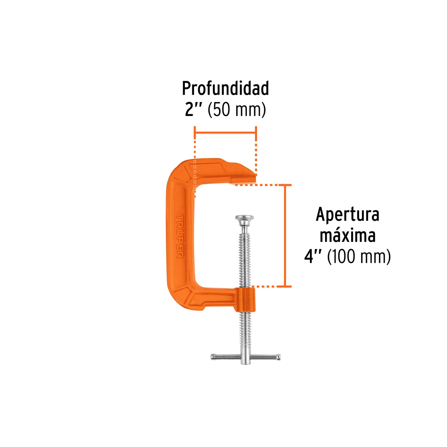 Prensa 4 pulg de hierro ductil para carpinteria - SKU 17661