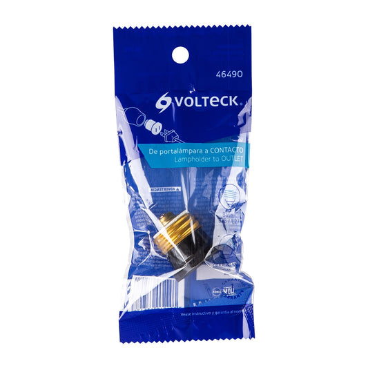 Adaptador de portalámpara a contacto de 127 V con base E26 y E27