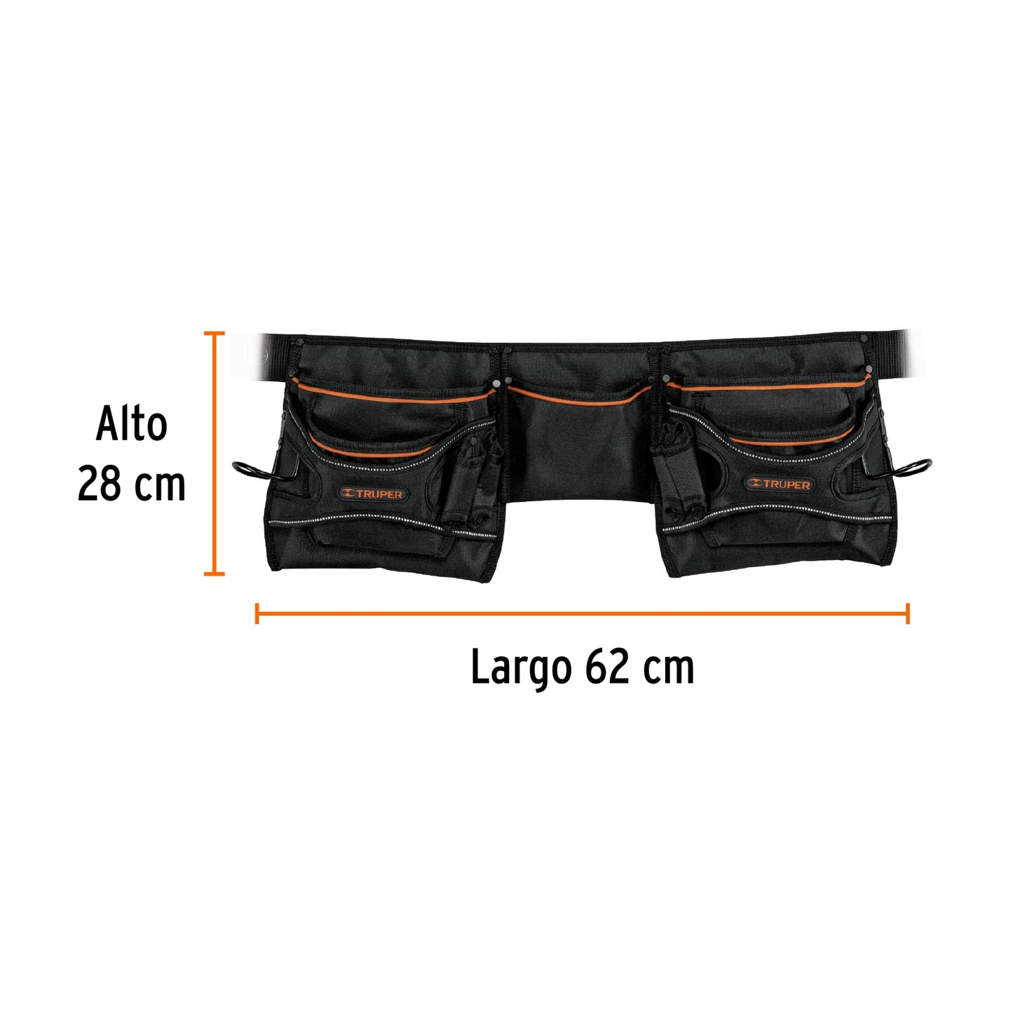 Porta herramientas de poliéster 20 compartimentos