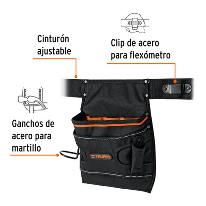 Porta herramientas de poliéster 7 compartimentos