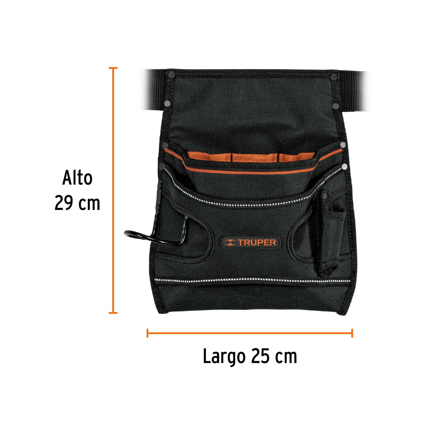 Porta herramientas de poliéster 7 compartimentos