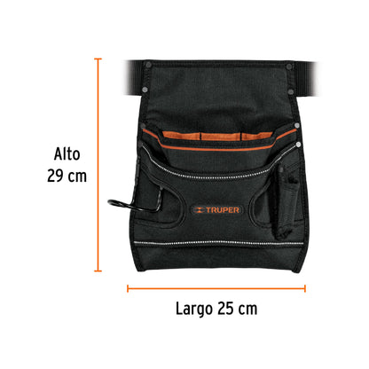 Porta herramientas de poliéster 7 compartimentos