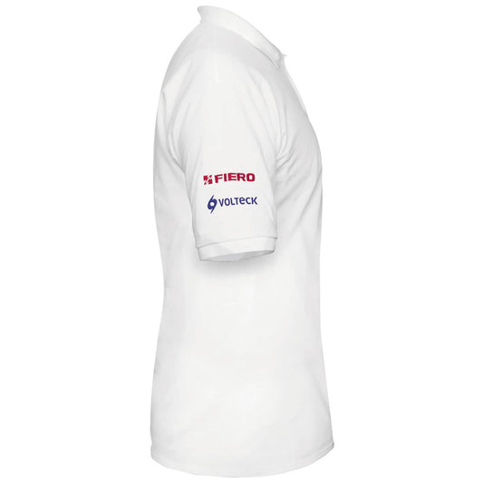 Playera polo para hombre color blanco en talla G con tejido piqué