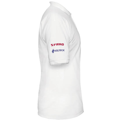 Playera polo para hombre color blanco en talla M con tejido piqué
