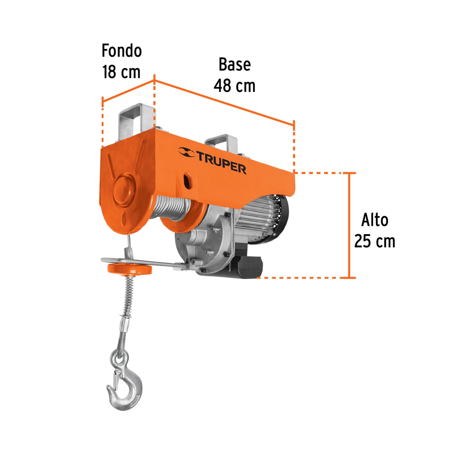 Polipasto eléctrico de 1000 kilogramos