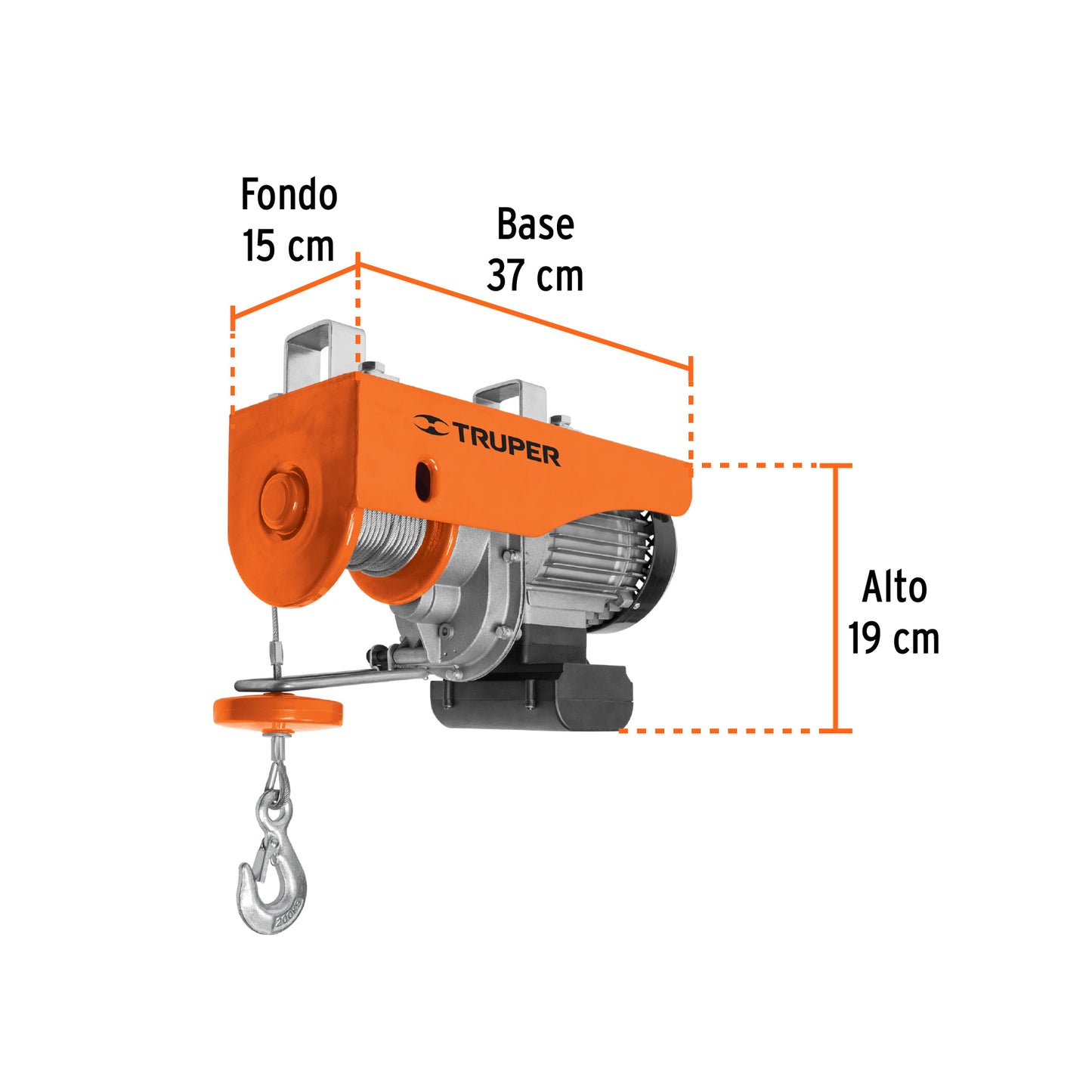Polipasto eléctrico de 400 kilogramos