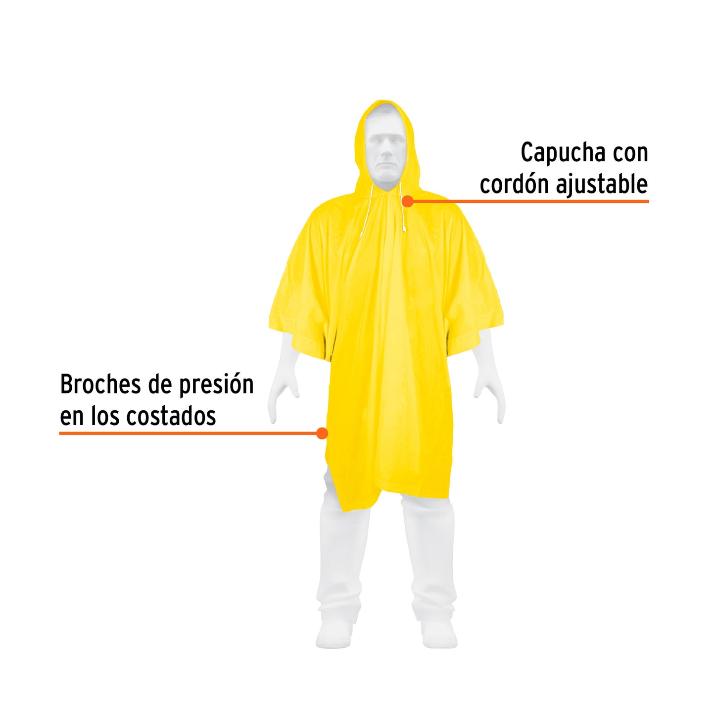 Poncho o capamanga de PVC