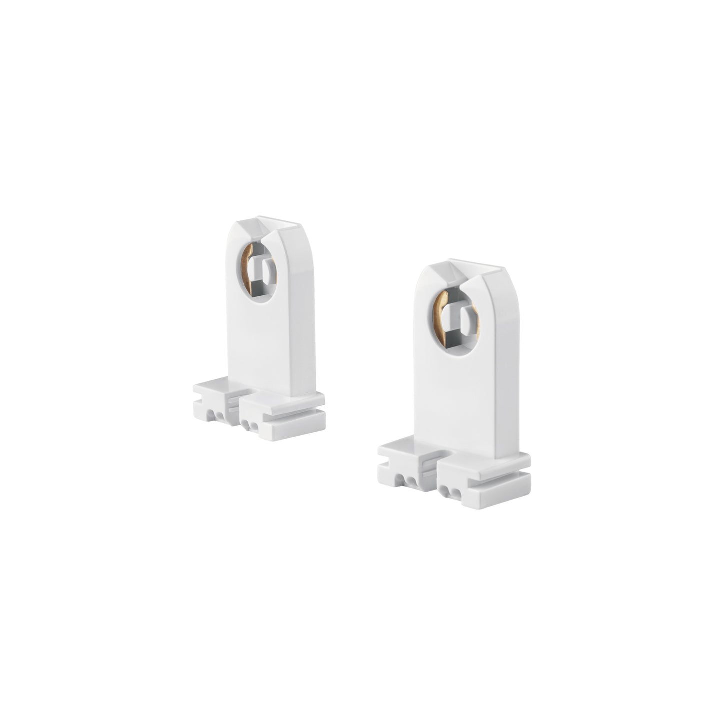 Portalámparas para tubo LED con base G13 en bolsa de 2 piezas