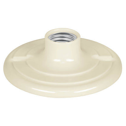 Portalámpara de baquelita de 4-1/2 in con casquillo de aluminio y base redonda