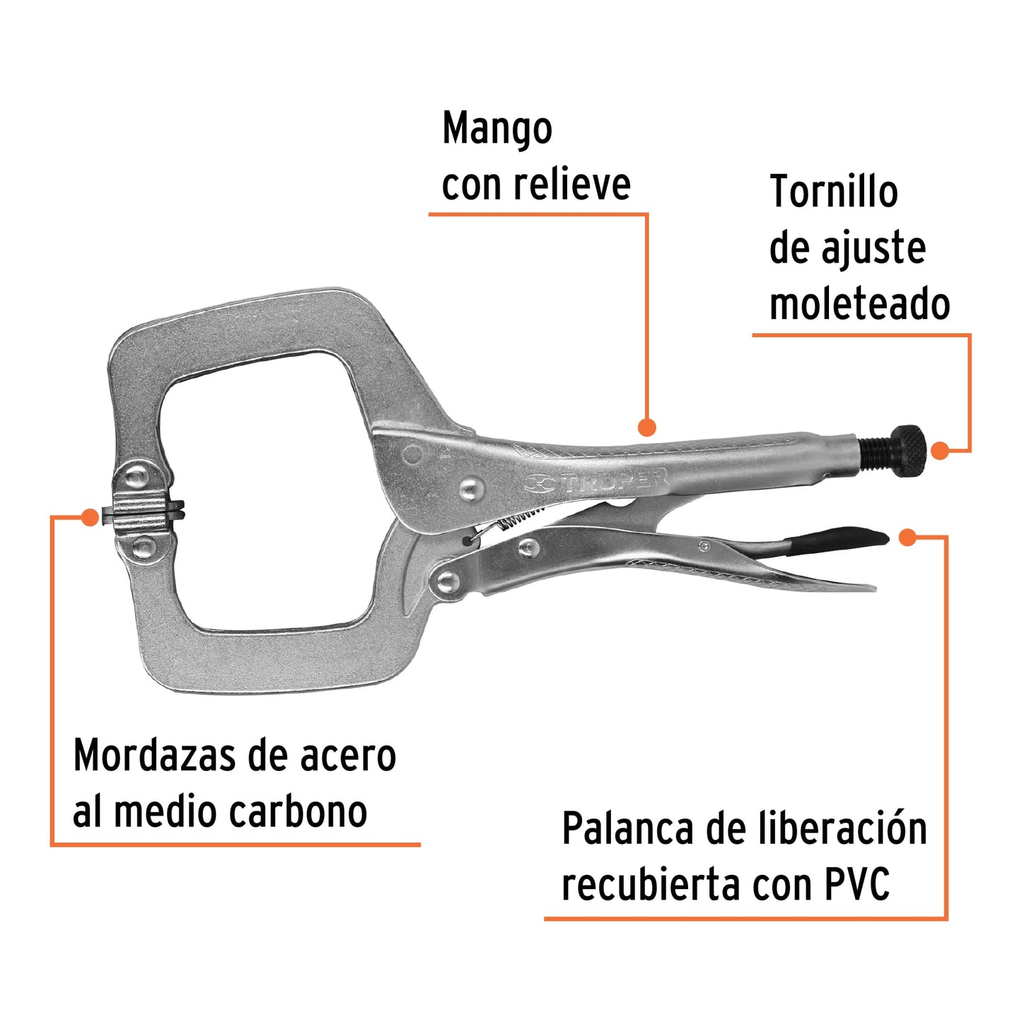 Pinza de presión 11 tipo C