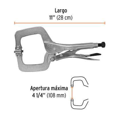 Pinza de presión 11 tipo C