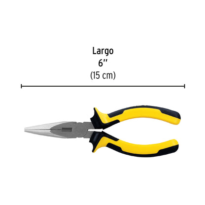 Pinza de punta y corte de 15 cm con mango Comfort Grip