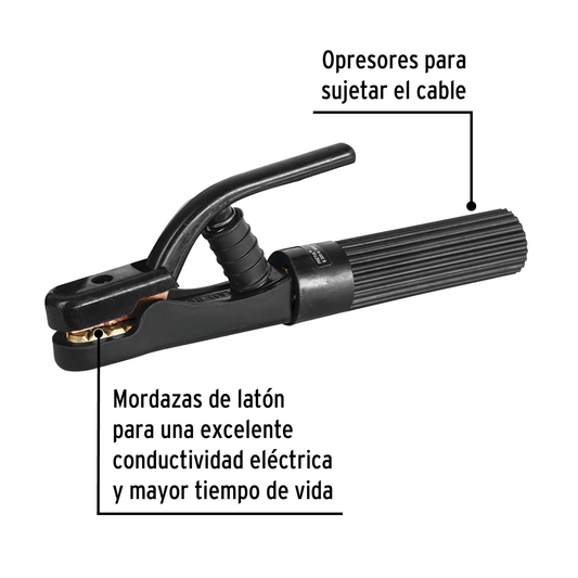 Pinza porta electrodos de 300 Amperes Mordaza
