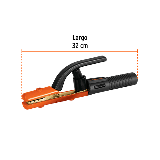 Pinza porta electrodo de 500 A Recubrimiento