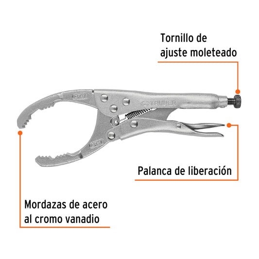 Pinza de presión 9 para filtros