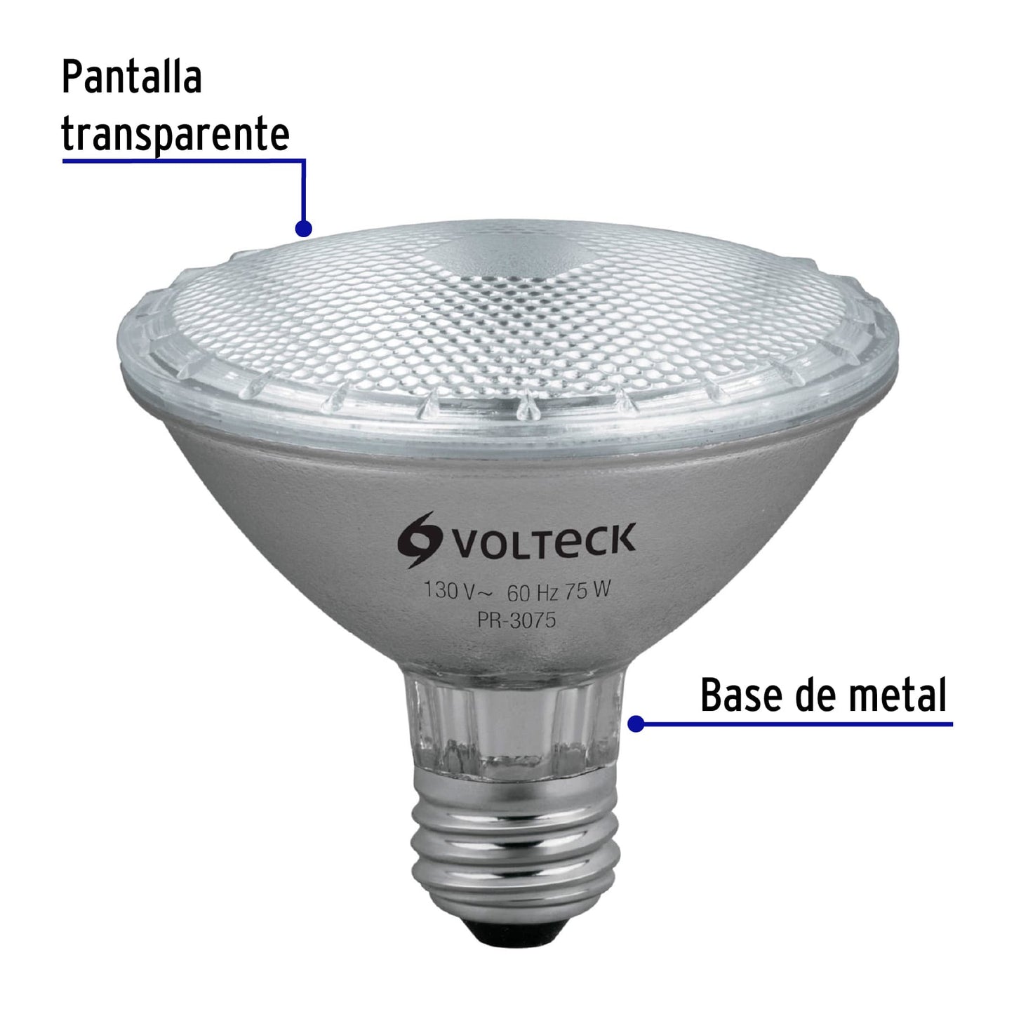 Lámpara halógena PAR30 de 75 W con luz cálida
