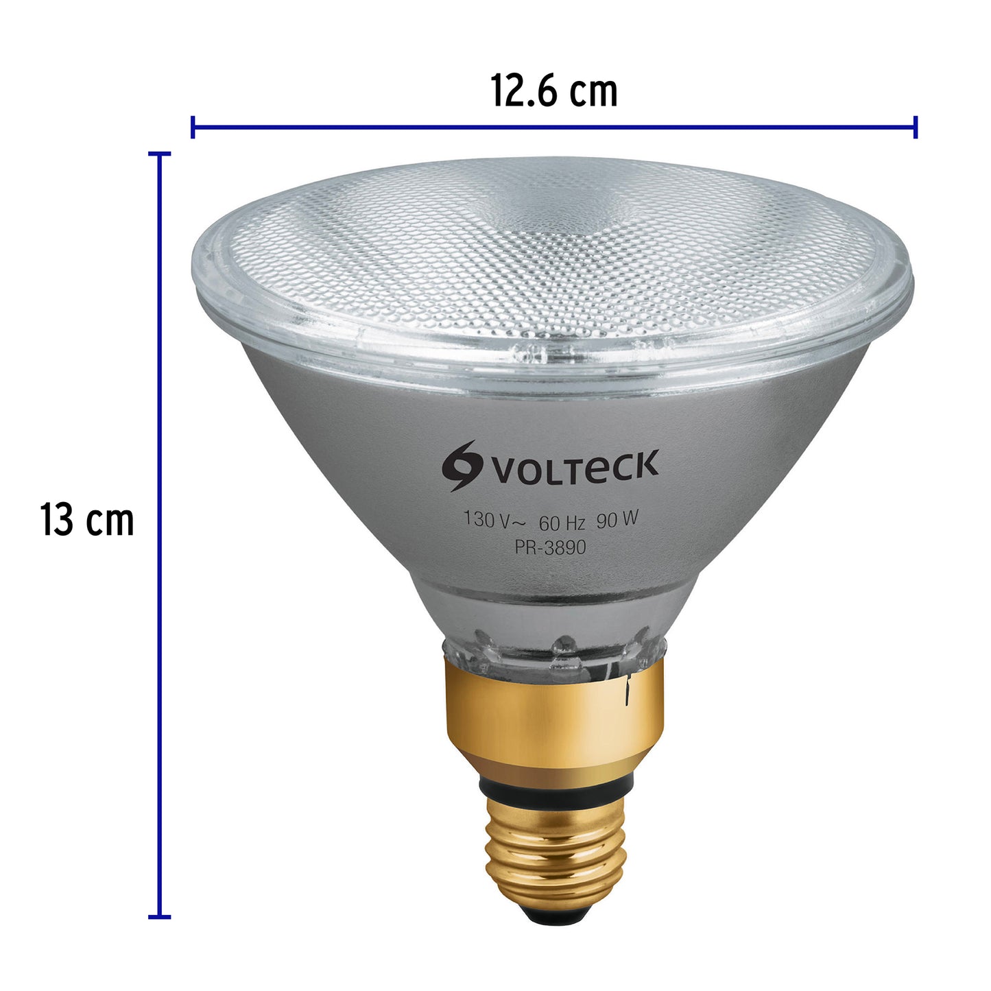 Lámpara halógena PAR38 de 90 W con luz cálida
