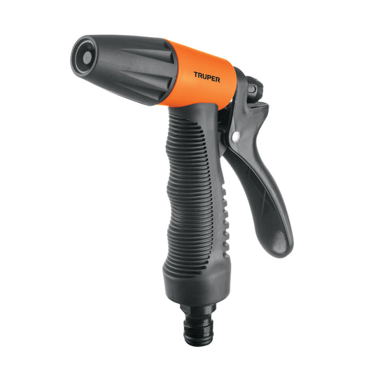 Pistola plástica para riego de 2 funciones con recubrimiento