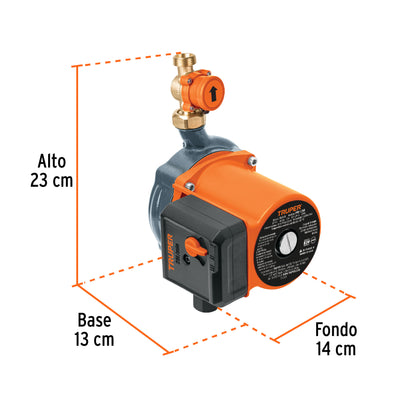 Bomba presurizadora 1/6 HP, con presión ajustable · vista 3