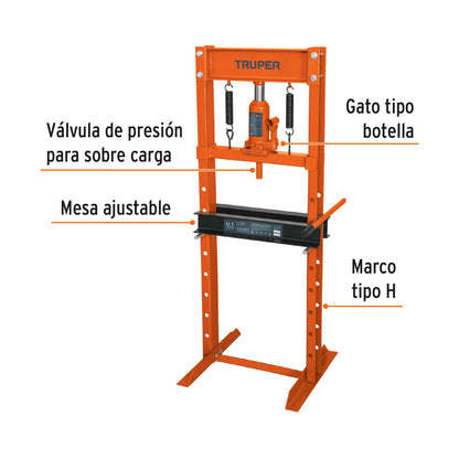 Prensa hidráulica H 12 ton gato