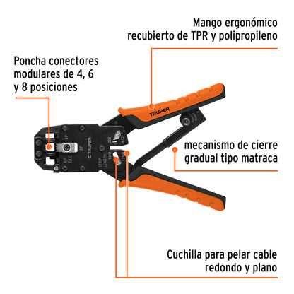Pinza ponchadora, 3 módulos · vista 4