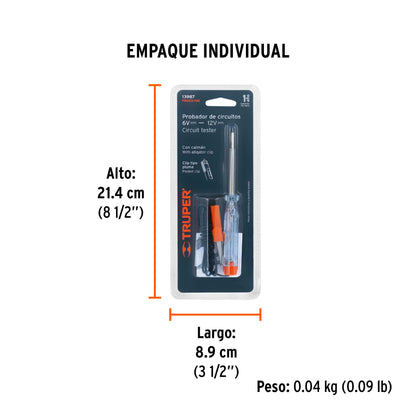 Probador de circuitos directa 14 cm caimán