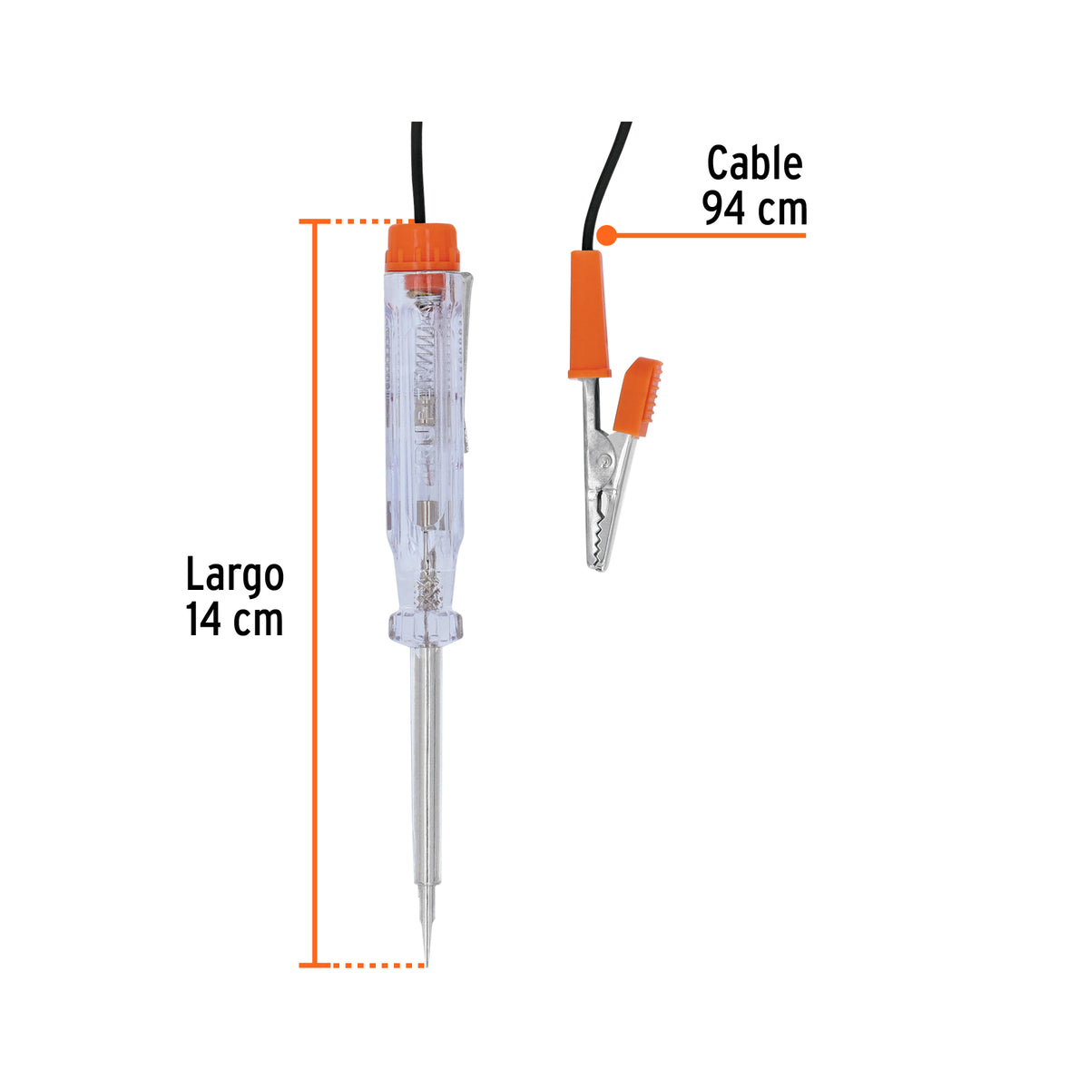 Probador de circuitos directa 14 cm caimán